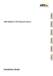 Axis Q8665-E Guide D'installation
