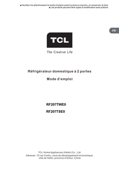 TCL RF207TSE0 Mode D'emploi