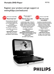 Philips PET702 Mode D'emploi