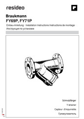 resideo Braukmann FY71P Instructions De Montage