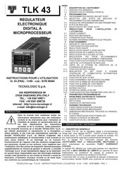Tecnologic TLK 43 Instructions Pour L'utilisation