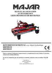 MAJAR RBFDH155 Manuel D'utilisation Et D'entretien