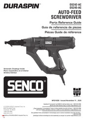 Senco DURASPIN DS242-AC Pieces Guide De Reference