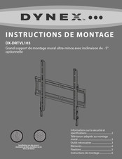 Dynex DX-DRTVL103 Instructions De Montage