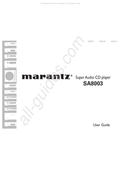 Marantz SA8003 Mode D'emploi