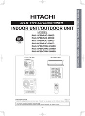 Hitachi RAK-25PEDC Mode D'emploi