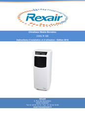 Rexair COOL'R 12D Instructions D'installation Et D'utilisation