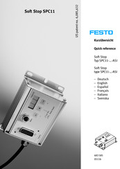 Festo Soft Stop SPC11-POT-LWG-ASI Guide De Référence Rapide