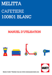 Melitta OPTIMA TIMER Mode D'emploi