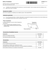 V-ZUG Toptronic GK35TEPSC Notice D'installation