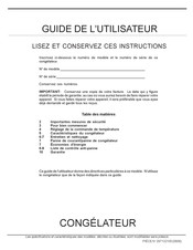 Gibson GFU2065FWB Guide De L'utilisateur