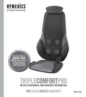 HoMedics Triple Comfort Pro MCS-550H Guide D'utilisation Et Informations De Garantie