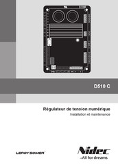 Nidec Leroy-Somer D510 C Installation Et Maintenance