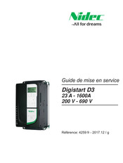 Nidec D3-0820-B Guide De Mise En Service