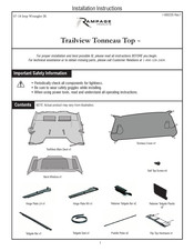 Rampage Products Trailview Tonneau Top Instructions D'installation