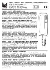 Alcad TEL-001 Guide Rapide