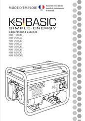 K&S BASIC KSB 2800C Mode D'emploi