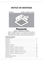 Panasonic FV-05VF2 Notice De Montage