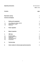 Broncolor HMI575 Mode D'emploi
