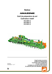 Amazone KG 5001-2 Notice