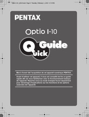 Pentax Optio I-10 Guide Rapide