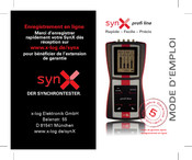 x-log synX Mode D'emploi