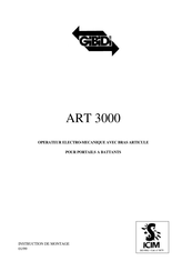 GiBiDi ART 3000 Instructions De Montage