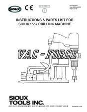 SIOUX VAC-FORCE SIOUX 1557 Manuel D'instructions