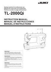 JUKI TL-2000Qi Manuel D'instructions