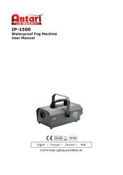 Antari Lighting and Effects IP-1500 Manuel De L'utilisateur