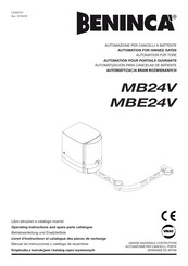 Beninca MB24V Livret D'instructions