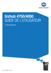 Konica Minolta bizhub 4050 Guide De L'utilisateur