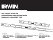 Irwin 2500E Mode D'emploi