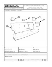 Subaru F411SFL020 Instructions D'installation