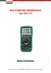Atec MN-1710 Notice D'utilisation