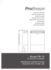 ProBreeze PB-10 Mode D'emploi