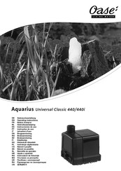 Oase Aquarius Universal Classic 440i Notice D'emploi