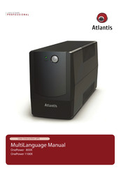 Atlantis OnePower 800X Manuel Utilisateur