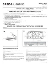 CREE LIGHTING Noctura Série Instructions D'installation