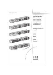 MGE UPS Systems HotSwap MBP 4 DIN Manuel D'installation Et D'utilisation