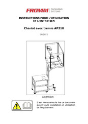 Fromm AP210 Instructions Pour L'utilisation Et L'entretien