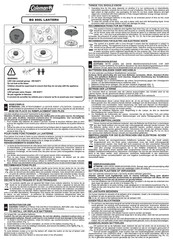 Coleman BG 800L Mode D'emploi