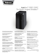 Fellowes AutoMax 300C Instructions