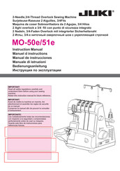 JUKI MO-51e Manuel D'instructions