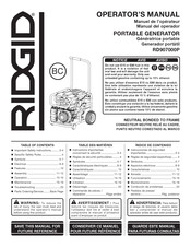 RIDGID RD907000P Manuel De L'opérateur