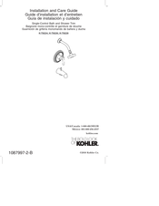 Kohler K-T8226 Guide D'installation Et D'entretien