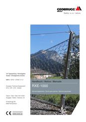 Geobrugg RXE-1000 Notice