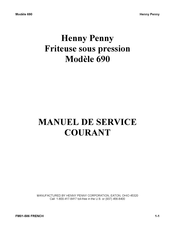 Henny Penny 690 Manuel De Service