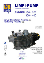 aqua LIMPI BIGGER 150 Serie Manuel D'installation - Garantie