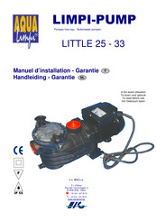 aqua LIMPI LITTLE 25 Serie Manuel D'installation - Garantie